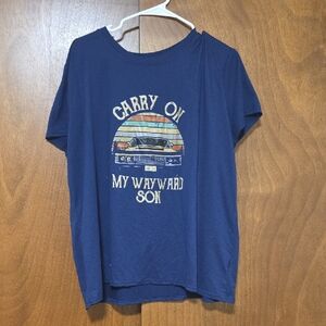 Blue Graphic Kids T-Shirt